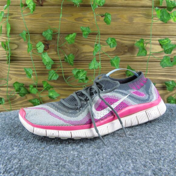 Nike Women's Free Flyknit‎ Sneaker Pink Fabric Size 8.5M Used 2025 - Picture 1 of 6